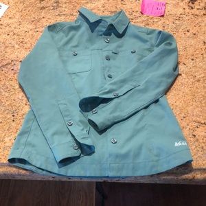 REI button down tech hiking shirt